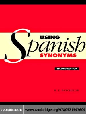 cover image of Using Spanish Synonyms